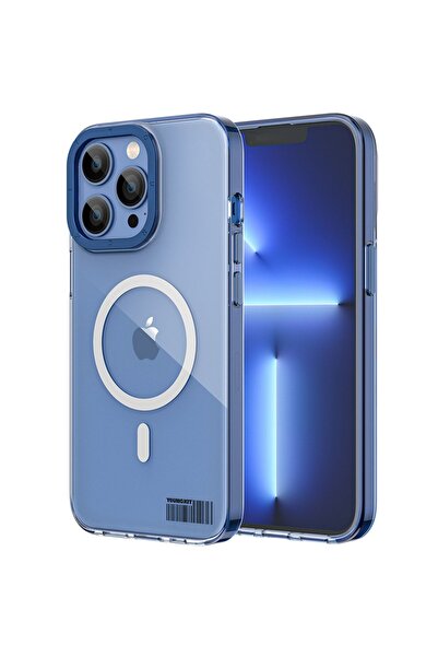 Youngkit Iphone 13 Pro Max Uyumlu Kılıf Magsafe Şarj Özellikli Coloured Glaze Serisi Kapak