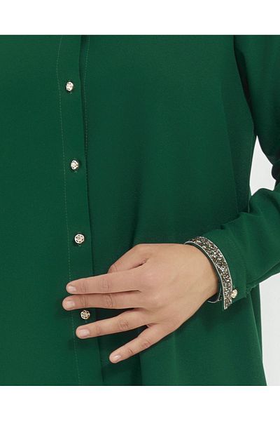 Wazze Stone Detailed Sleeve Tunic