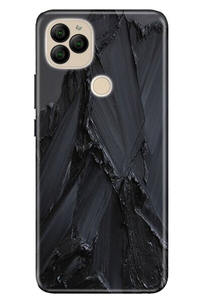 General Mobile Gm 22 Kılıf Kamera Korumalı Trend Ol Kapak Silikon Siyah Beton