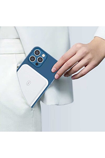 WIWU Sc5000a 5000 Mah Magsafe Powerbank 15w Kick Standlı Kablosuz Magnetik Hızlı Şarj Cihazı