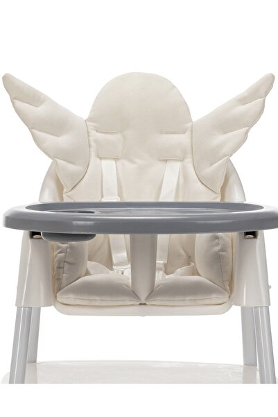Wellgro Ecru Angel Wings Multi-Purpose High Chair Cushion with Angel Wings