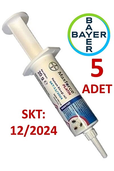 maxforce 5 Adet Maxforce Platin Hamam Böceği Jeli Kokusuz Böcek Ilacı Jel