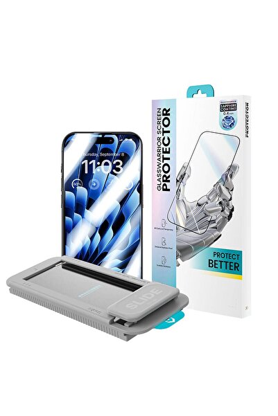 Benks iPhone 15 Pro Uyumlu Benks Glass Warrior Sapphire Coating Ekran Koruyuc...