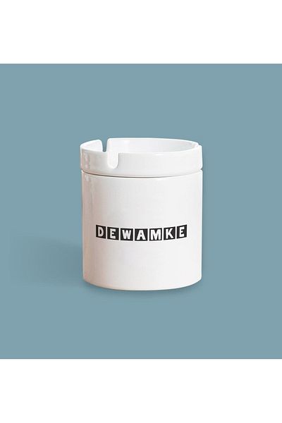 İştebuhediye Scrumieră din ceramică elegantă imprimată Dewamke - fără miros