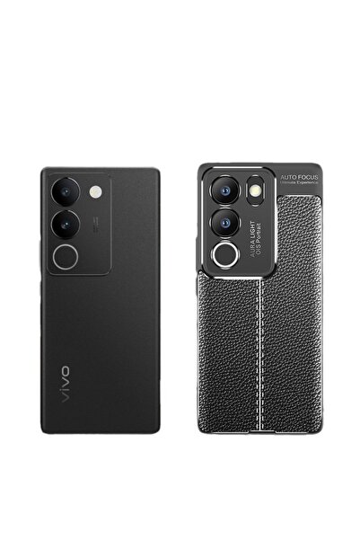 Rivor V30 Lite İçin Uyumlu Kılıf Kamera Korumalı Şık Tasarım Deri Görünüm Dik...