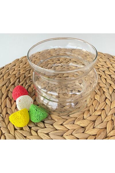 Loyasoya Lüx Bombeli Asimetrik Borosilikat Cam Kahve Kupası