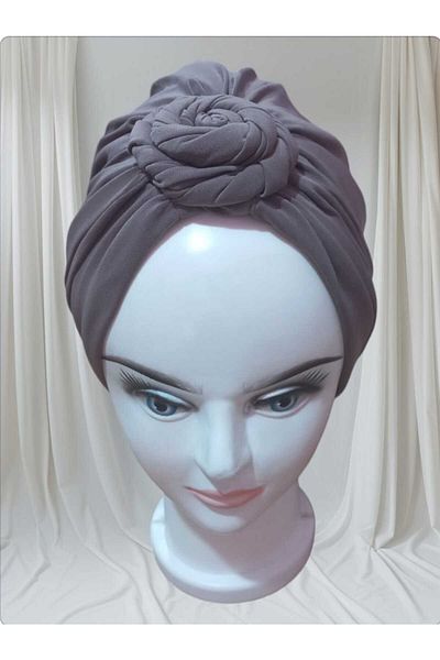 aytenli Sandy Reversible Knot Bonnet with Filled Flower Detail