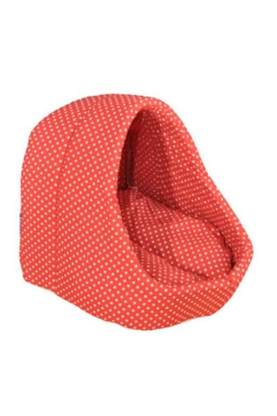 CatHouse Potipet Red Polka Dot Cat Nest - Washable 40x40 Cm