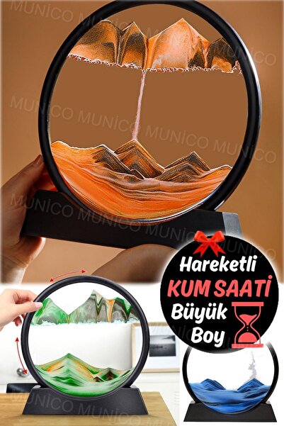 Munico Çeyizlik Pinterest Hareket Kum Sanatı Yaratıcı Oturma Odası Yatak Süs 3D Kum Saati Büyük Boy 12inç