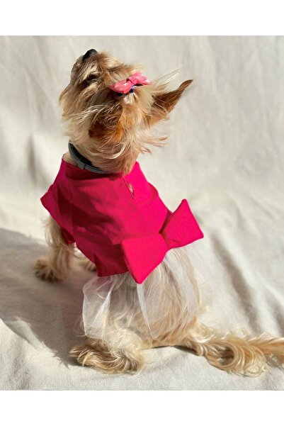 DoReDo-g Doredog Köpek Kedi Kıyafeti Keten Elbise Tüllü Prenses Tütü