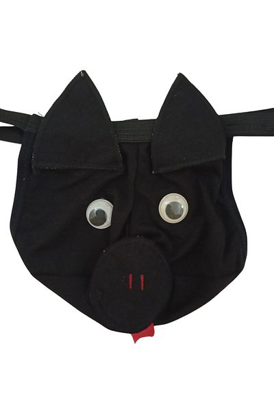 Nana & Mayka Moda Piggy Fancy Combed Cotton Bagged Men's Fantasy Panties Thong Drawstring String S-M-L-Xl Matched Standard