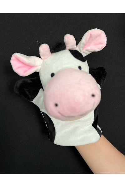 Rubi Cute Cow Plush Hand Puppet - Moving Mouth
