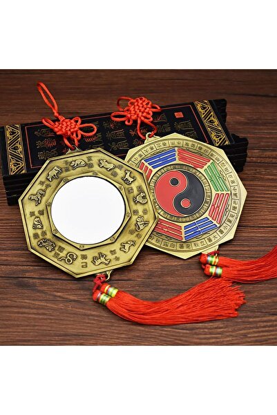 PİRAMİGO Feng Shui Bagua Ayna 35 Cm Bakır