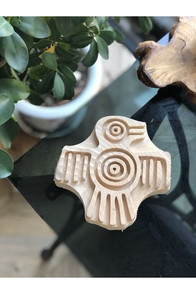 Hayat Ağacı Atölyesi Pagan Bird Wood Linden Printed Textile / Mold
