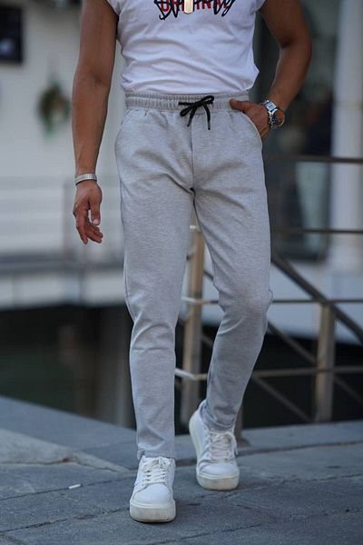 Est Estola Ανδρικό παντελόνι Jogger Relaxedfit - Πλαϊνές τσέπες, ελαστική μέση και κορδόνια