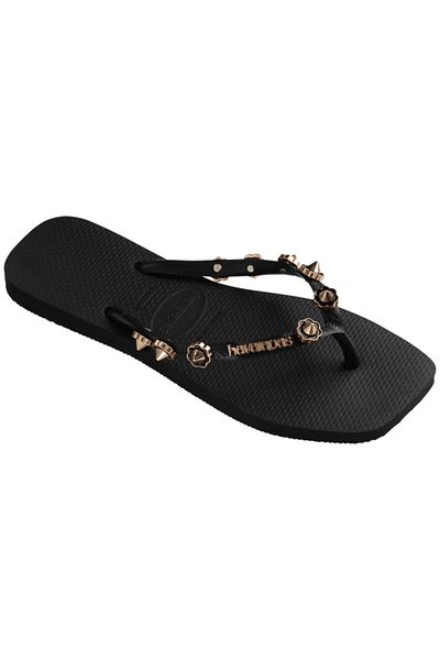Havaianas Papuci negri eleganti pentru femei - 4149012 -0090