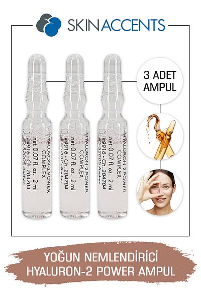 Skin Accents Hyaluron Power Skin Serum - Intensive Moisturizing and Softening, 3 Dermaroller and Dermapen Inclus