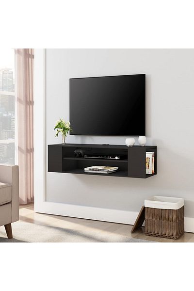 Modern home floating tv unit cabinet with 4 storages for living room and entertainment center