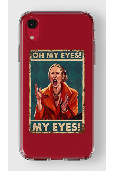 moonset Iphone XR Uyumlu Phoebe Tasarımlı Baskılı Şeffaf Telefon Kılıfı