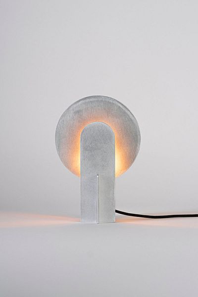 VISNES Eclipse Geometric Design Aluminum Lampshade - m Size Floor Lamp