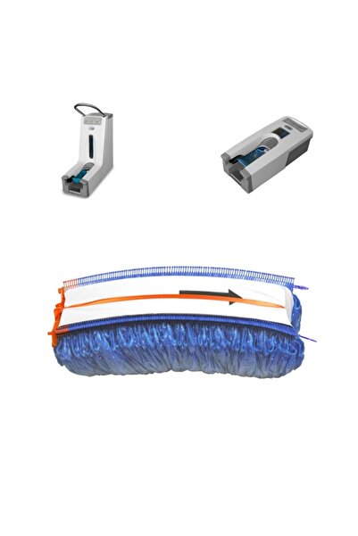 AHSEN İŞ GÜVENLİĞİ Galoşmatik Galoşu 100' Lük Kartuş X 10 Paket (1000 ADET GALOŞ)