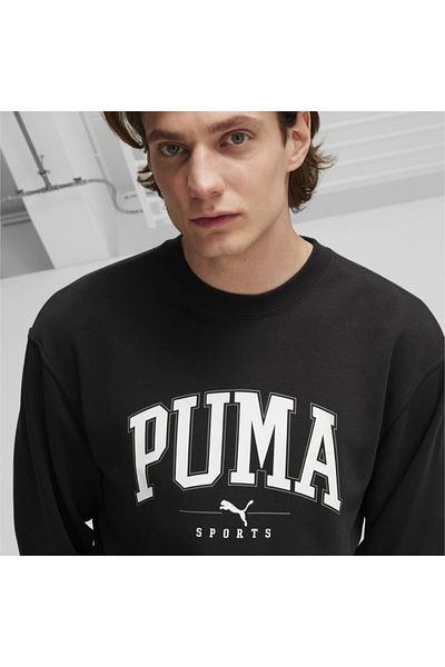 Puma Мъжки черен суитшърт SQUAD Crew - 68179501