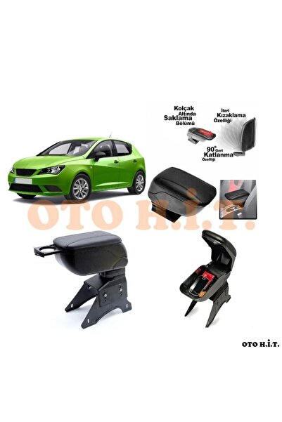 OTO H.İ.T. Seat Ibiza Uyumlu Kol Dayama Ve Kolçak Sürgülü Bardaklıklı Ayarlan...