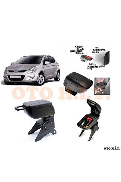 OTO H.İ.T. Hyundai I20 08-12 Uyumlu Kol Dayama Ve Kolçak Sürgülü Bardaklıklı ...