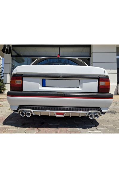 OTO H.İ.T. OPEL VECTRA A UYUMLU BODY KİT DİFÜZÖR 4 ÇIKIŞ YUVARLAK GRİ MODEL 1