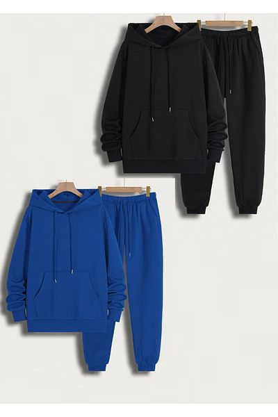 DAXİS Sportwear Company 2-Piece Unisex Hooded Tracksuit Set - Daxis Sportwear Company