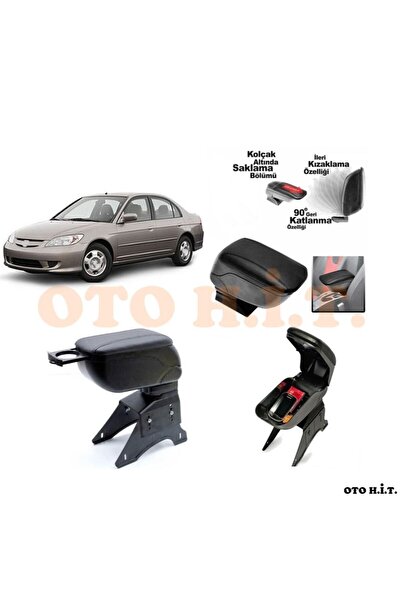 OTO H.İ.T. Honda Civic Vtec 2 Uyumlu Kol Dayama Ve Kolçak Sürgülü Bardaklıklı...