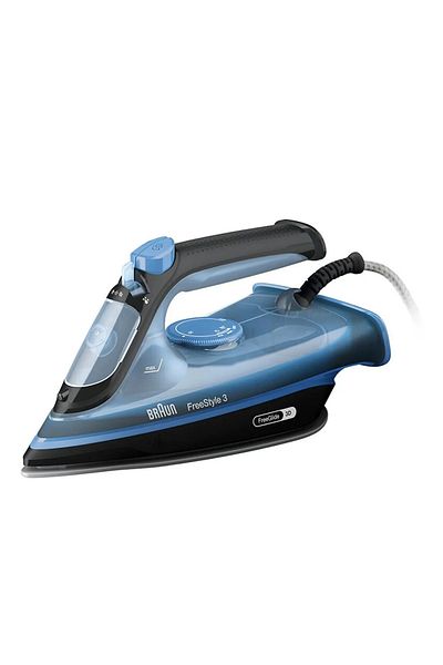 Braun FreeStyle 3 Steam Iron FreeGlide 3D, SuperCeramic, Precision Tip, Energy Saving - FI 3194