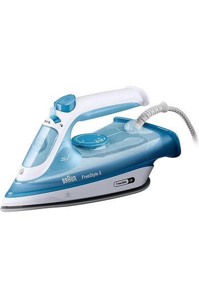 Braun FreeStyle3 Steam Iron FreeGlide 3D, Precision Tip, Eco Mode, Turbo Mode, Self Cleaning FI3144