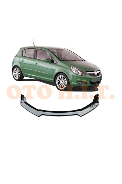 OTO H.İ.T. Opel Corsa D Uyumlu Esnek Ayarlanabilir 3 Parça Kanatlı Piano Blac...