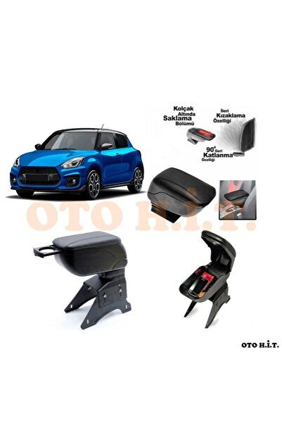 OTO H.İ.T. Suzuki Swift 17 Üzeri Uyumlu Kol Dayama Ve Kolçak Sürgülü Bardaklı...