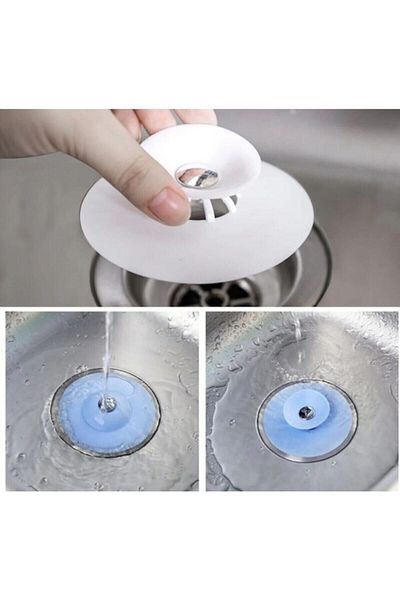 Molino Sink Bathroom Stopper with Silicone Strainer Sink Bathtub Drain Stopper Fma07125