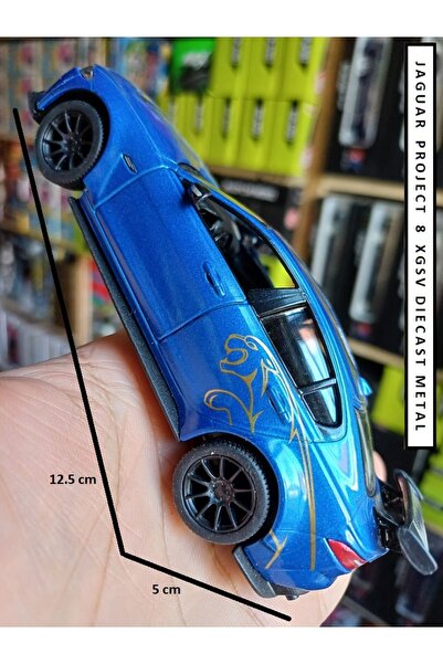 OYUNCAKSAHİLİ Jaguar Project 8 Xgsv Diecast Model Koleksiyon Çekbırak Metal A...