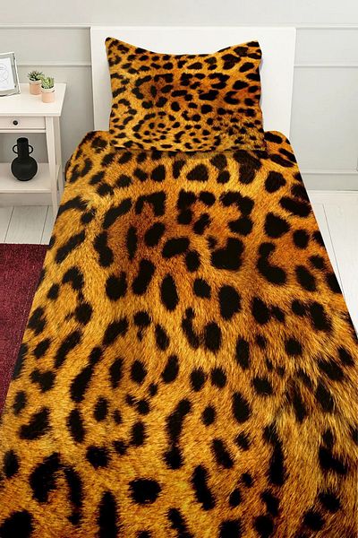 Else Dekor Patterned Printed Black Pique Set - Single Bedspread