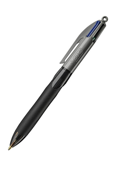 Bic BİC 4 RENK GRİP PRO KAUÇUK TUTACAK TÜKENMEZ KALEM 1.0 mm - SİYAH