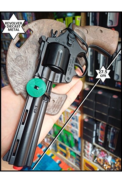 OYUNCAKSAHİLİ Kapsül Revolver Tabanca Yandan Toplu Oyuncak Sılah 27.5cm Ispanya Menşei Ürün