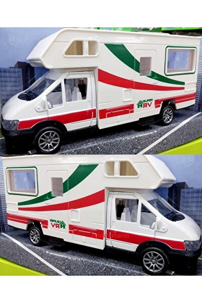 OYUNCAKSAHİLİ Karavan Metal Gezi Karavan Kırılmaz Plast Çekbırak Oyuncak Kara...