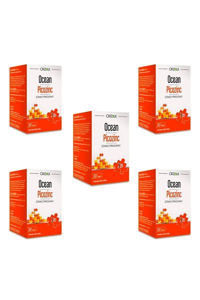 Ocean Picozinc Zinc Picolinate - 30 Tablets X5 Pieces