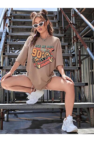 NoVibe Take Me Back 90' Unisex κοντομάνικο μπλουζάκι - 100% βαμβάκι