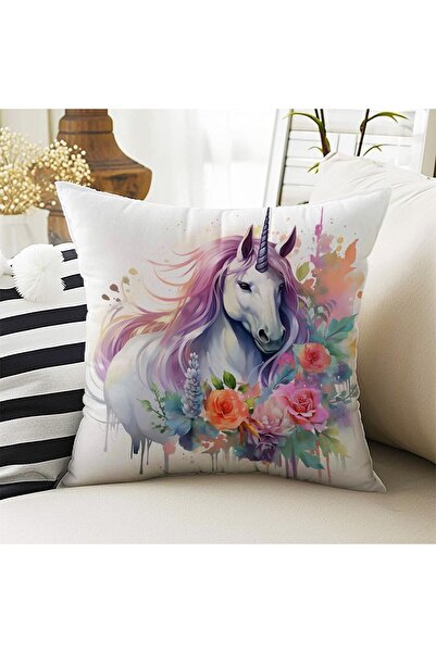 Else Dekor Набір з 4 чохлів для подушок з малюнком єдинорога - цифровий друк, сувенір