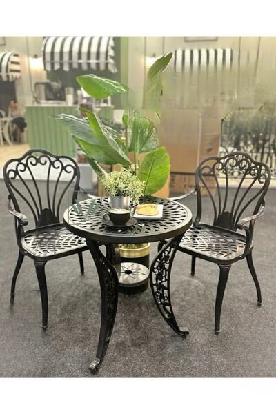 Ceritti Ferforje Görünümlü 150 Kg Taşıma Kapasiteli 2 Yıl Garantili Plastik B...