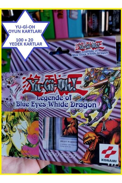 OYUNCAKSAHİLİ Yugioh Oyun Kartları Kuşe Oyun Kağıdı 100+20 Adet Konami Yu-gı-...
