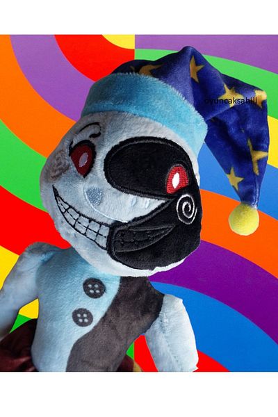 OYUNCAKSAHİLİ Five Nights At Freddys 43cm Clown with Hat Horror Game Character Plush Toy FNAF 43cm