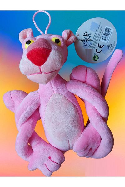 OYUNCAKSAHİLİ Pink Panther Plush Real Pink Panther Full 40cm Original Licensed Toy