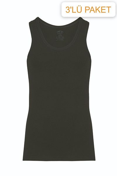 Şahin Men's Modal Black Athlete Economical Pack of 3