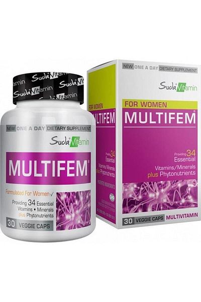 Suda Vitamin Multifem Multivitamin 30 Capsules
